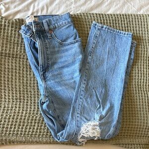 Madewell Light Blue Straight Leg Jeans